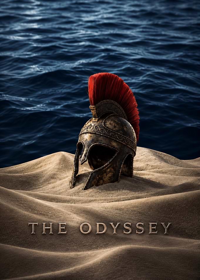 The Odyssey Spartan Helmet Poster