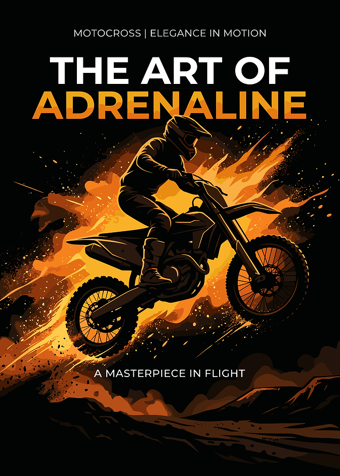 The Art of Adrenaline Motocross Poster