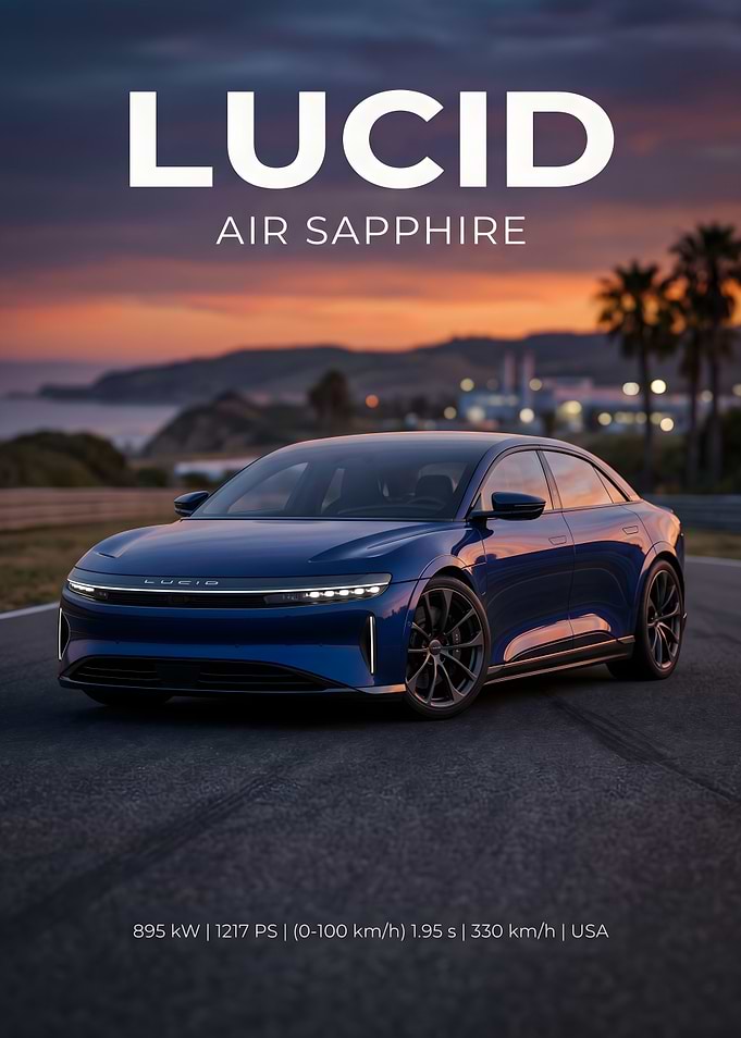 Lucid Air Sapphire Electric Sports Sedan