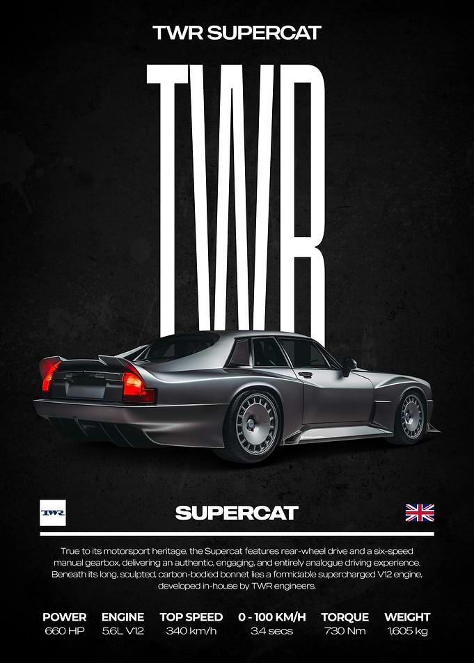 TWR Supercat Automotive Poster