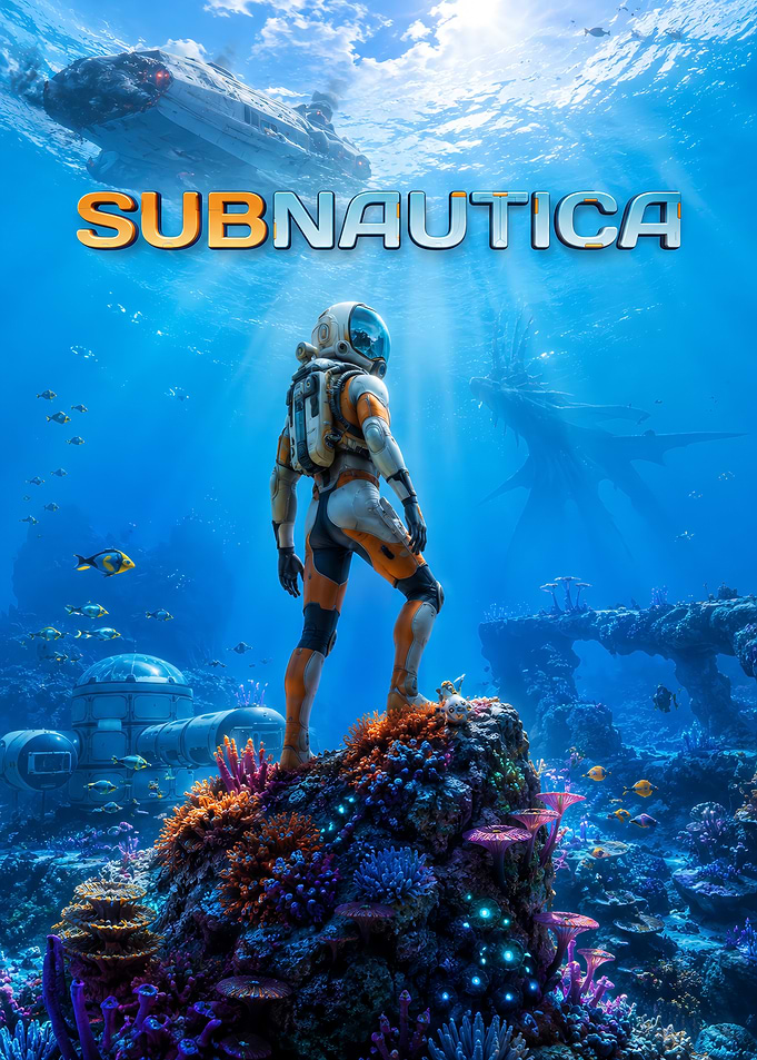 Subnautica Underwater Exploration Game Poster