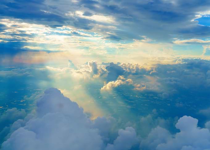 Sunlight Breaking Through Clouds