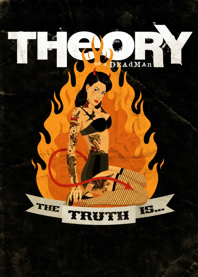 Theory of a Deadman Devil Pinup Poster