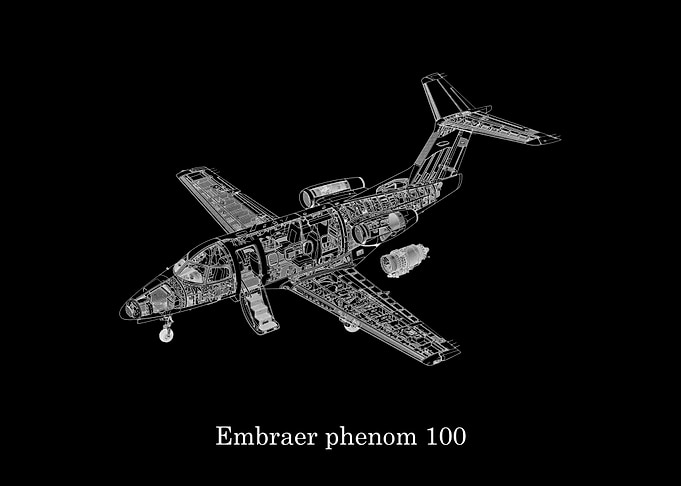 Embraer Phenom 100 Technical Blueprint