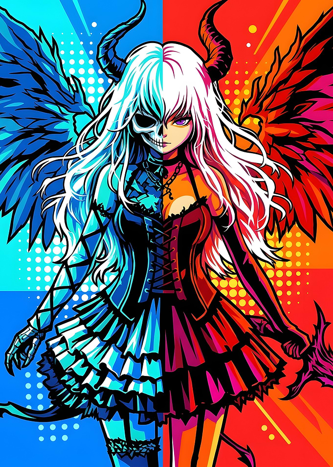 Dual Nature Anime Demon Girl