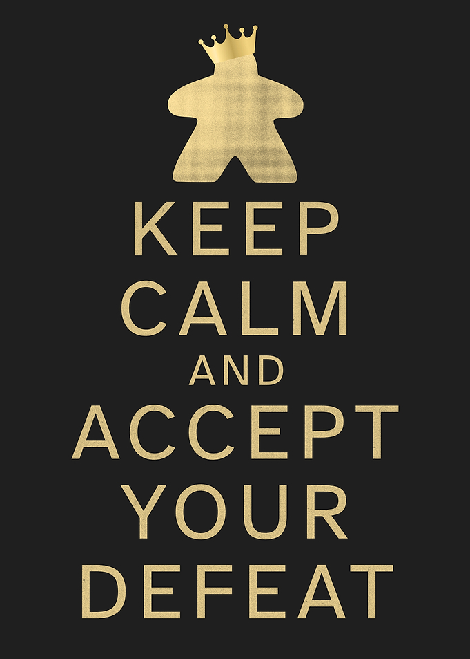 Keep Calm Board Game Room Poster