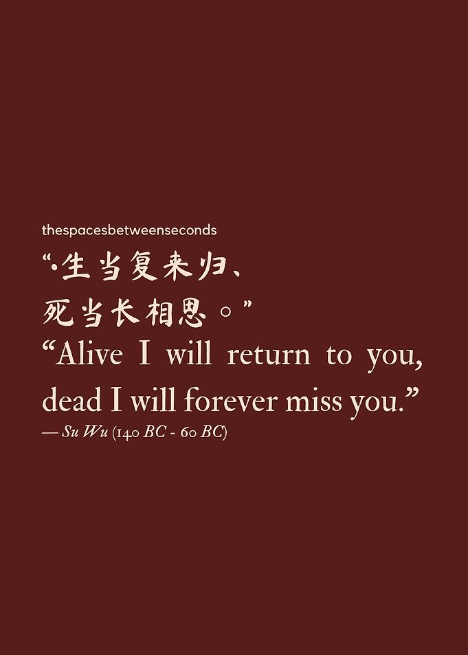 Su Wu Inspirational Quote Poster