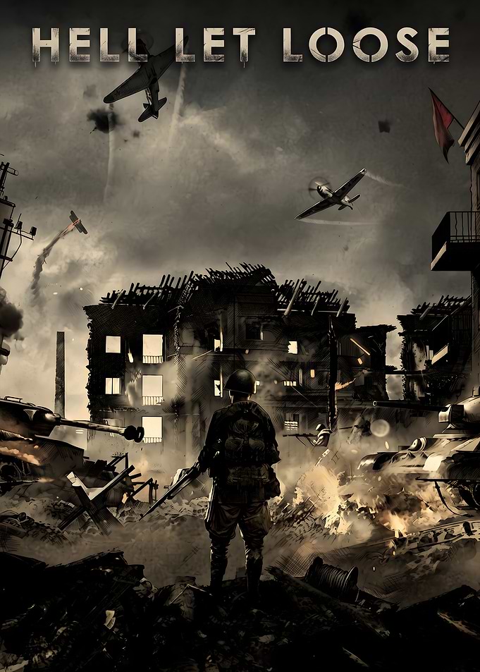 Hell Let Loose World War II Poster