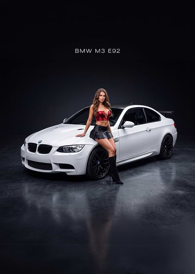 BMW M3 E92 Car Poster