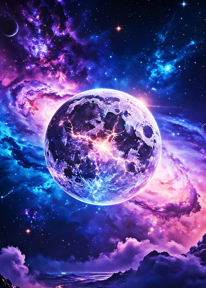 Celestial Eclipse Planet