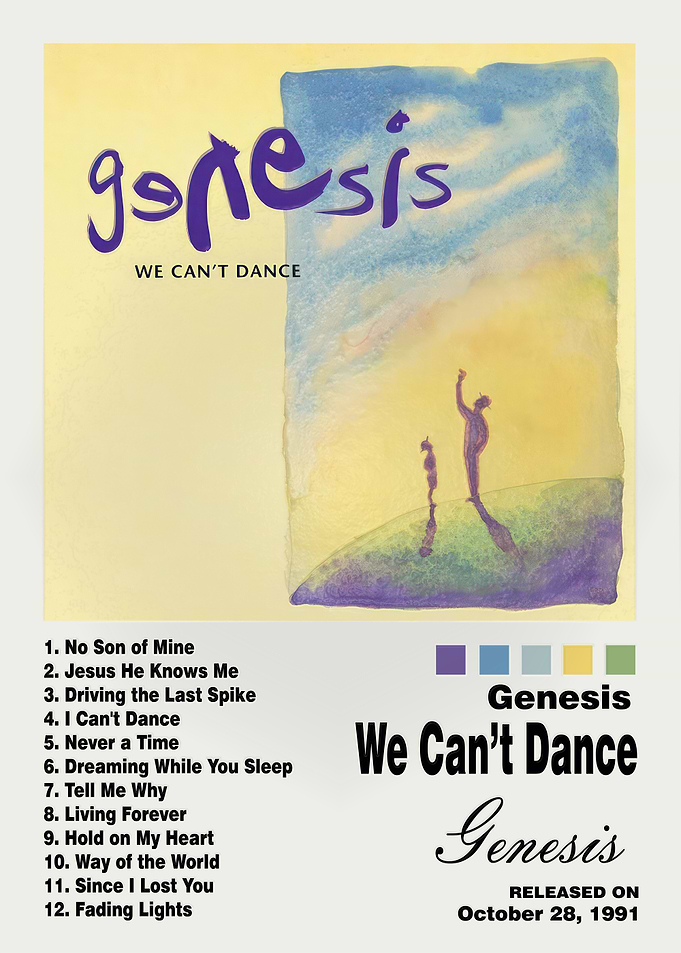 Genesis We Can't Dance Album Poster