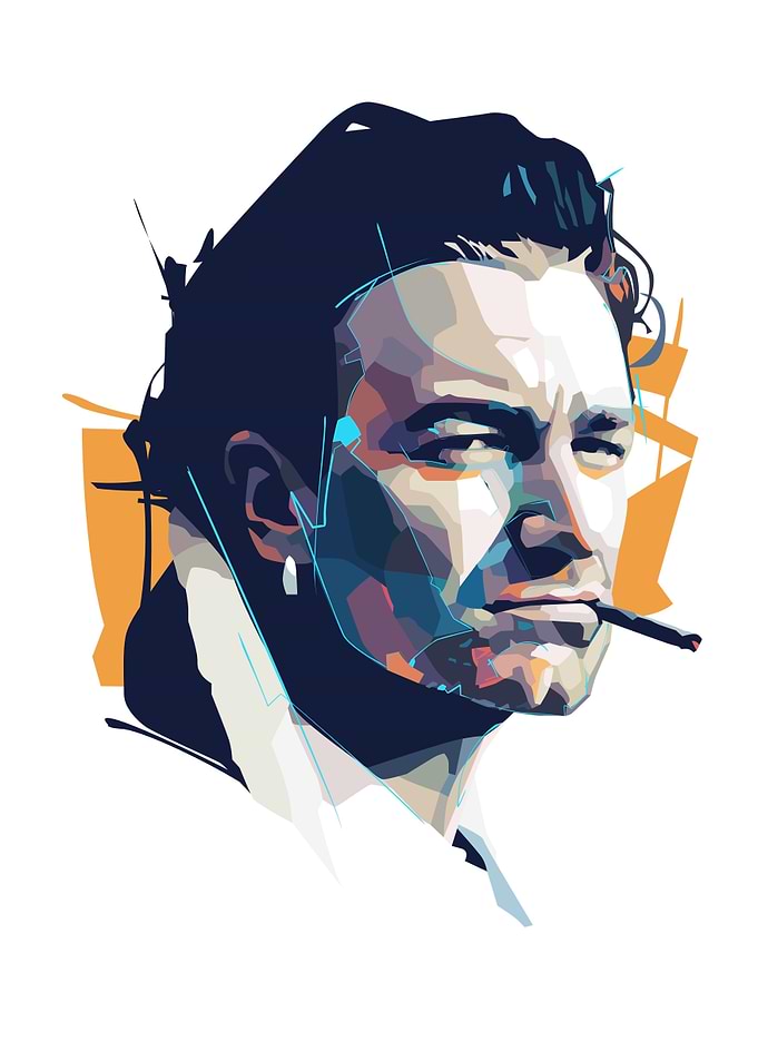 Bono Low Poly Portrait