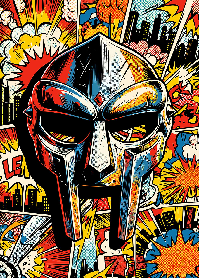MF DOOM Mask Pop Art Poster
