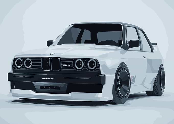 Vector Illustration of BMW E30 M3
