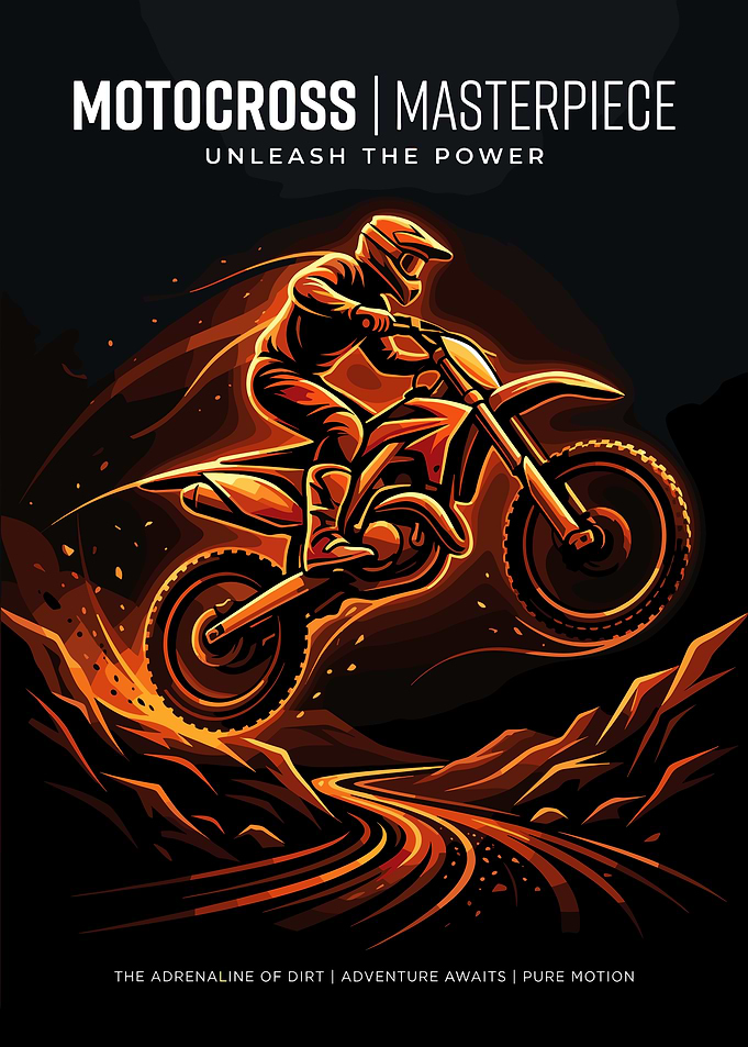 Motocross Masterpiece Poster