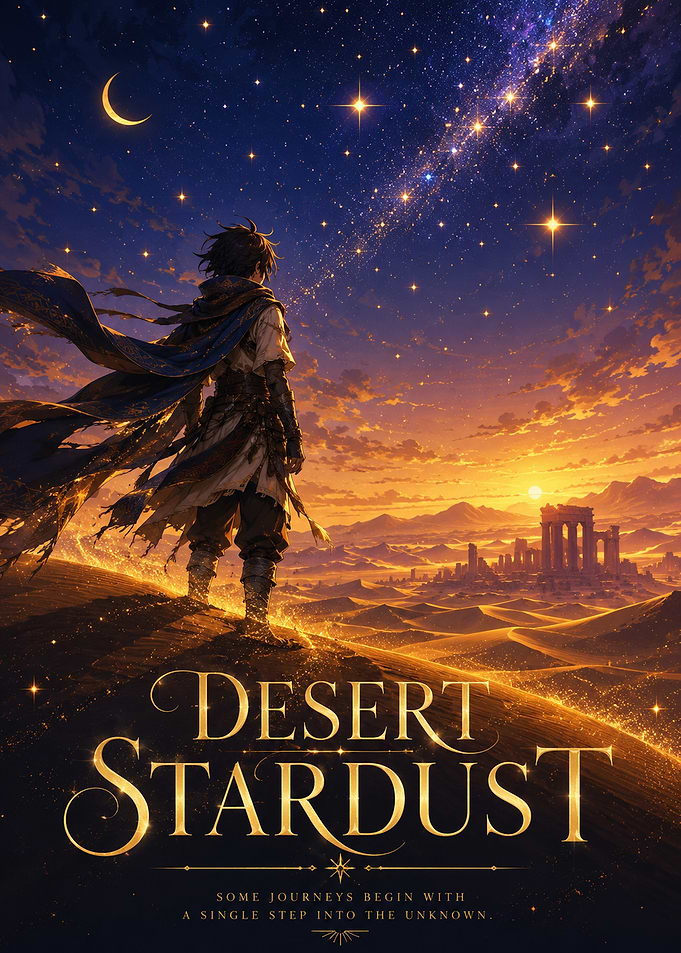 Desert Stardust Fantasy Adventure Poster