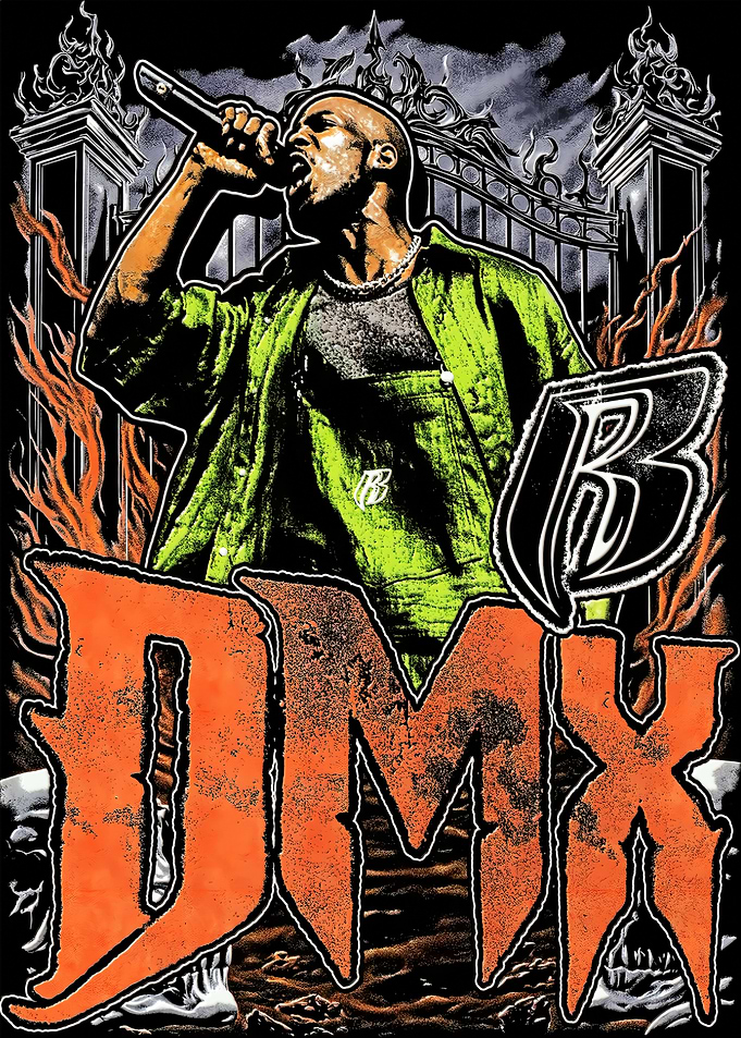 DMX Graphic Rap Music T-Shirt Design