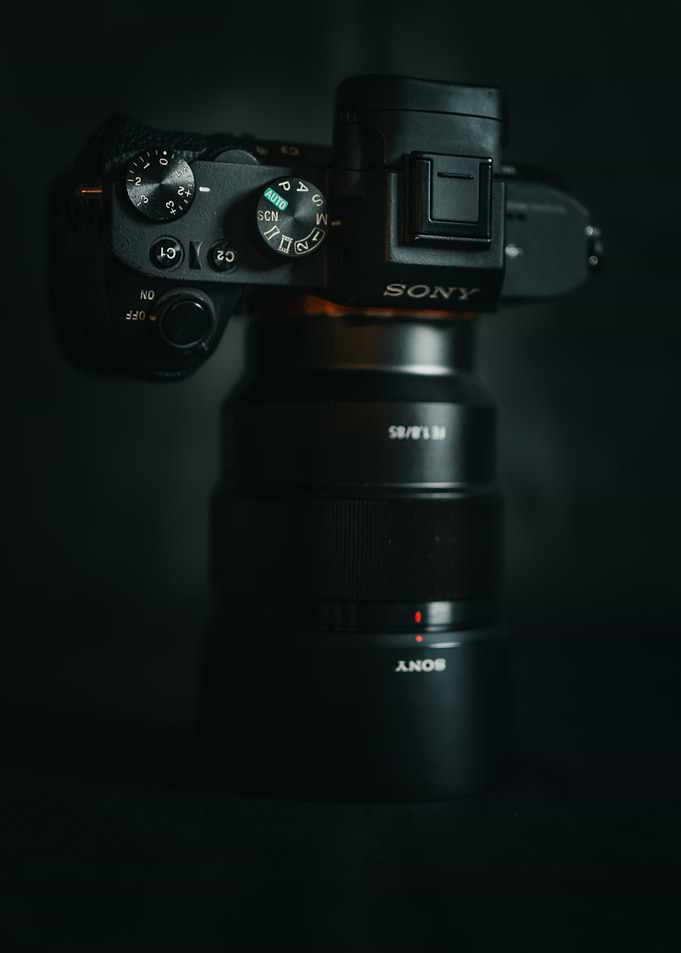 Sony Mirrorless Camera with 85mm Lens