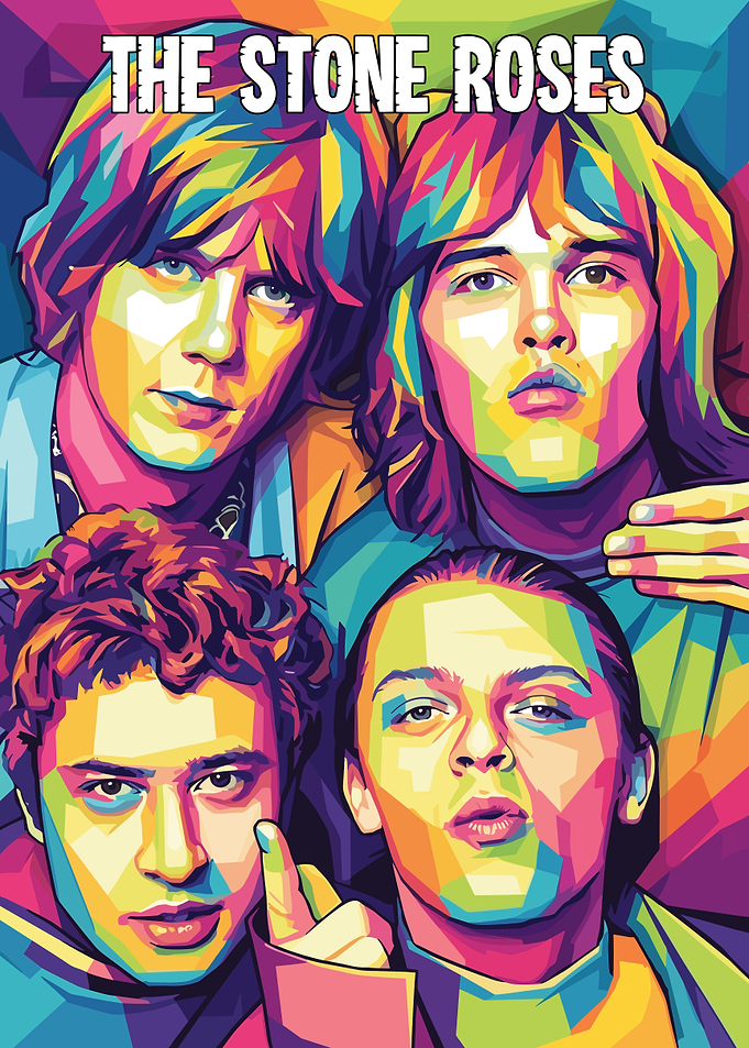 The Stone Roses Pop Art Poster