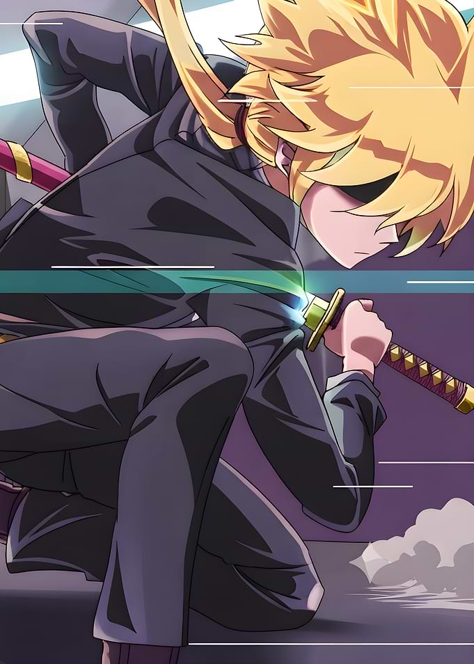 Anime Boy Drawing Katana Sword