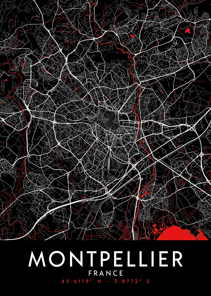 Montpellier Dark Map