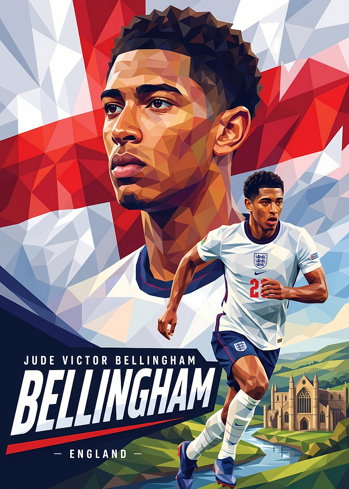 Jude Bellingham England Soccer Poster