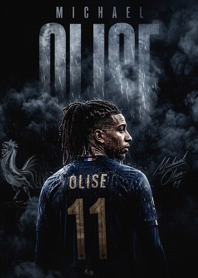 Michael Olise France Football Poster