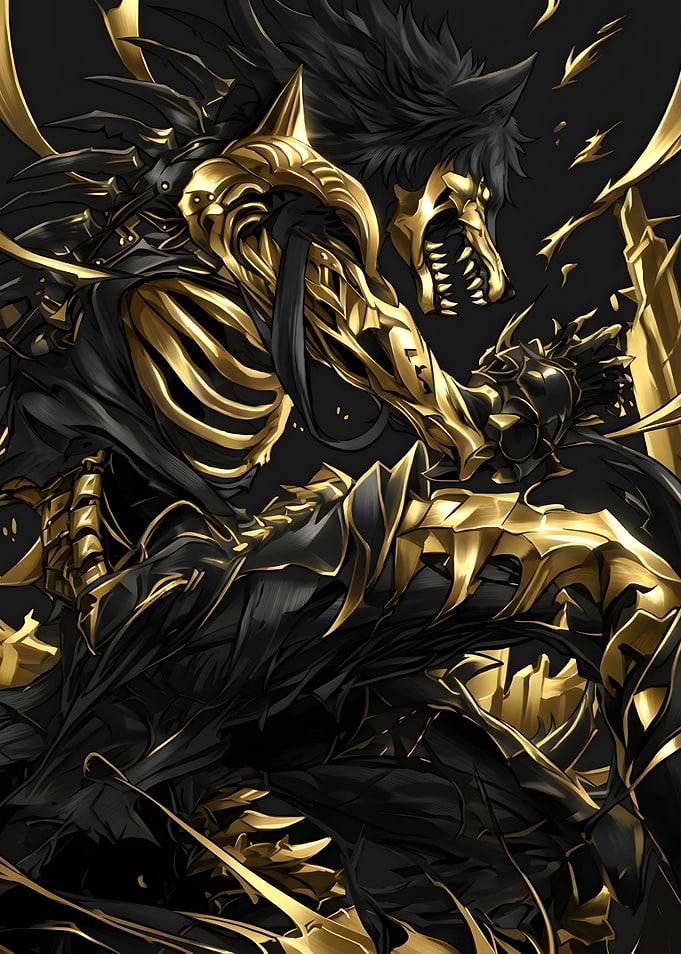 Golden Armored Wolf Warrior