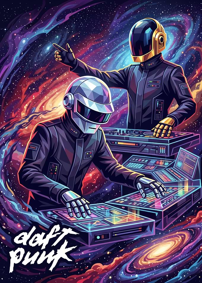 Daft Punk Cosmic DJ Performance
