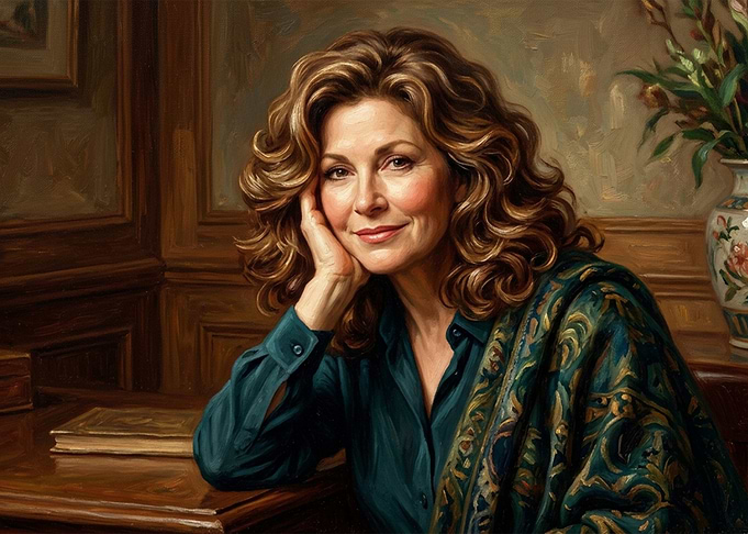 Elegant Portrait of a Mature Woman
