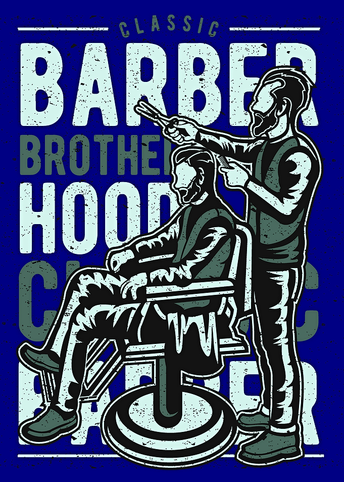 Classic Barber Brotherhood Graphic Design