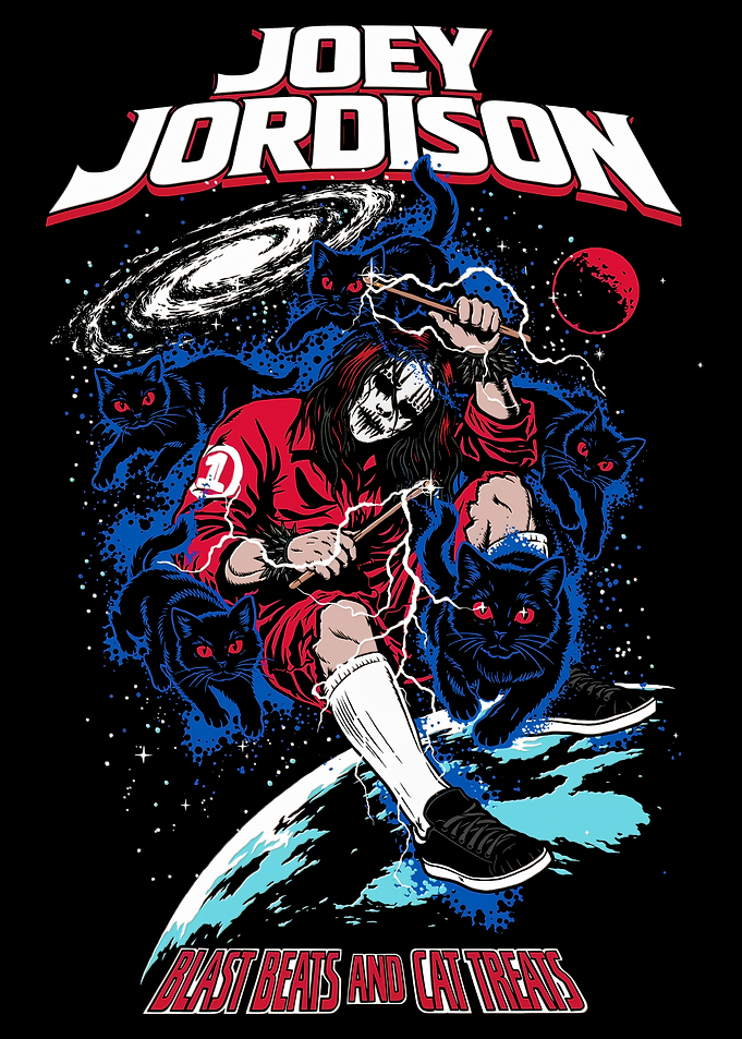 Joey Jordison Blast Beats Cat Art