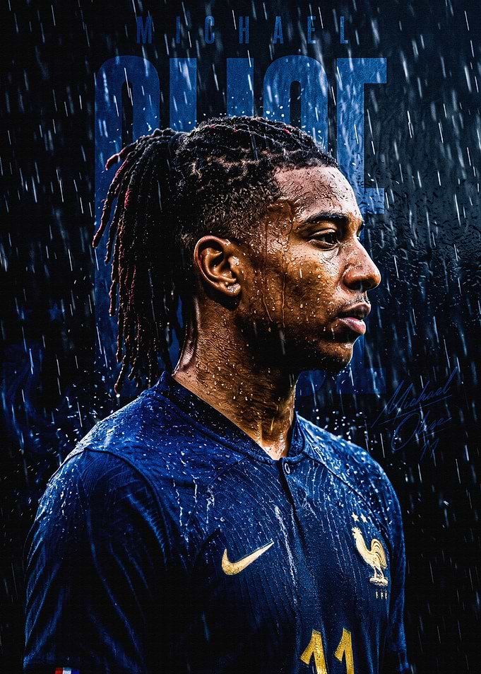 Michael Olise France Football Portrait