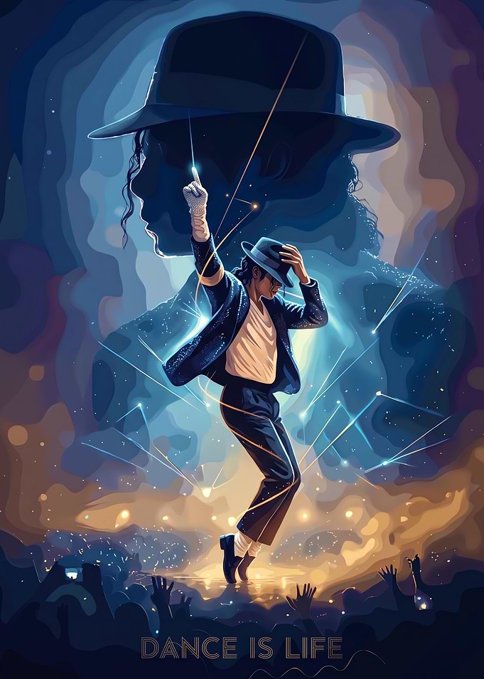 Michael Jackson Dance Is Life Poster