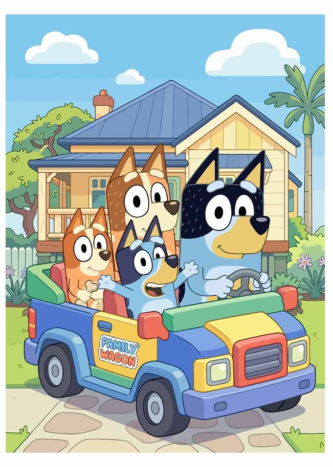 Bluey Family Wagon Adventure