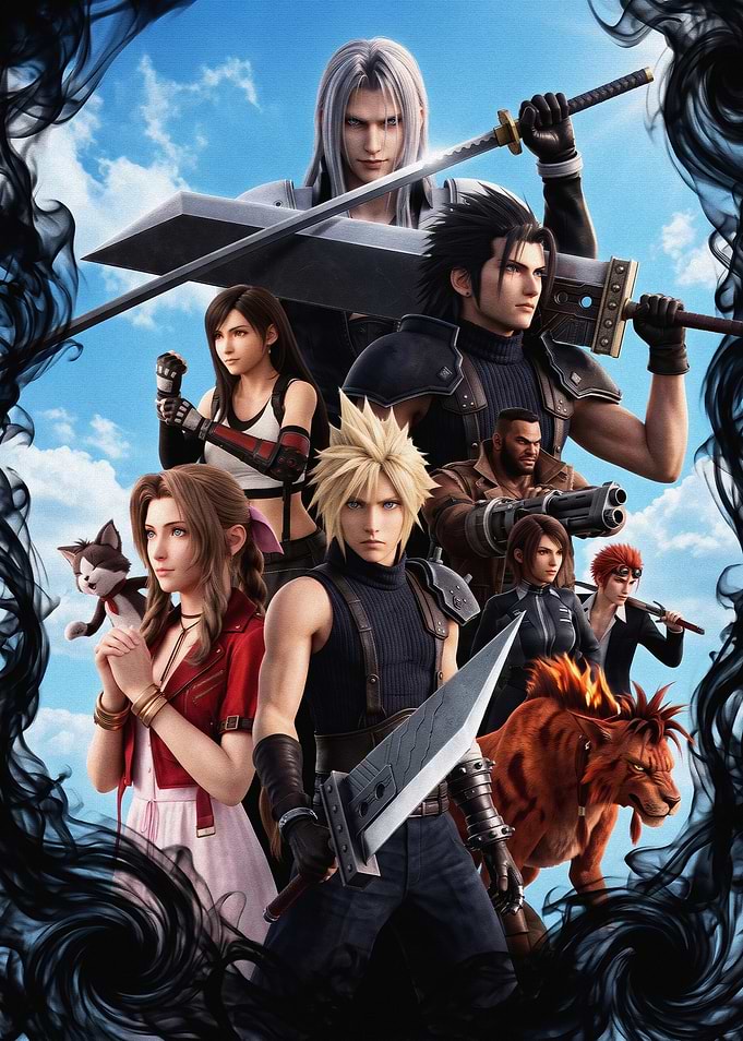 Final Fantasy VII Rebirth Ensemble Poster