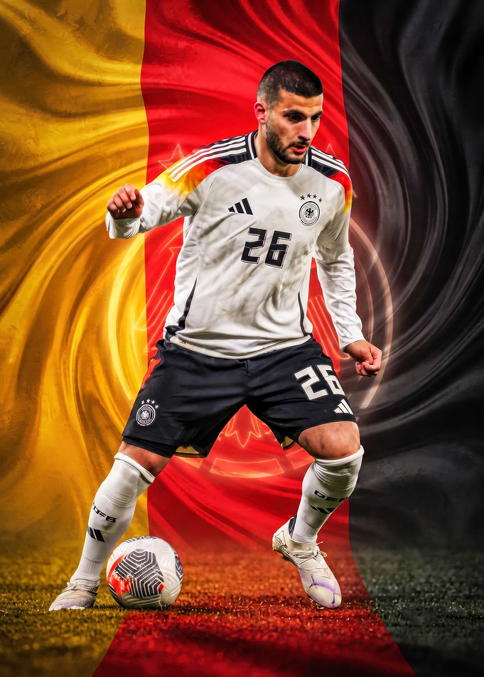 deniz undav German National Football Player Portrait