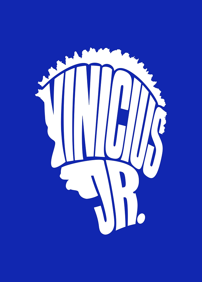 Vinicius Jr Typography Portrait