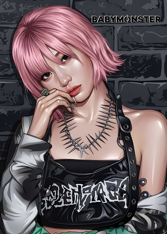 BABYMONSTER Member Digital Fan Art