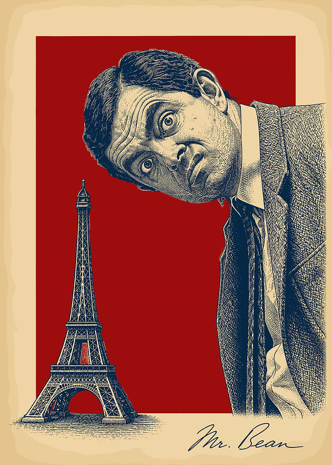 Mr. Bean in Paris Poster
