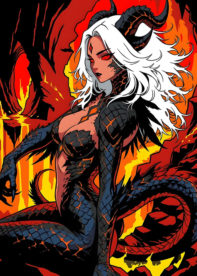 Demon Dragon Queen in Hellfire