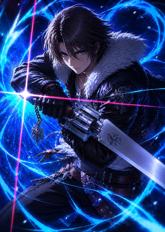 Squall Leonhart with Gunblade