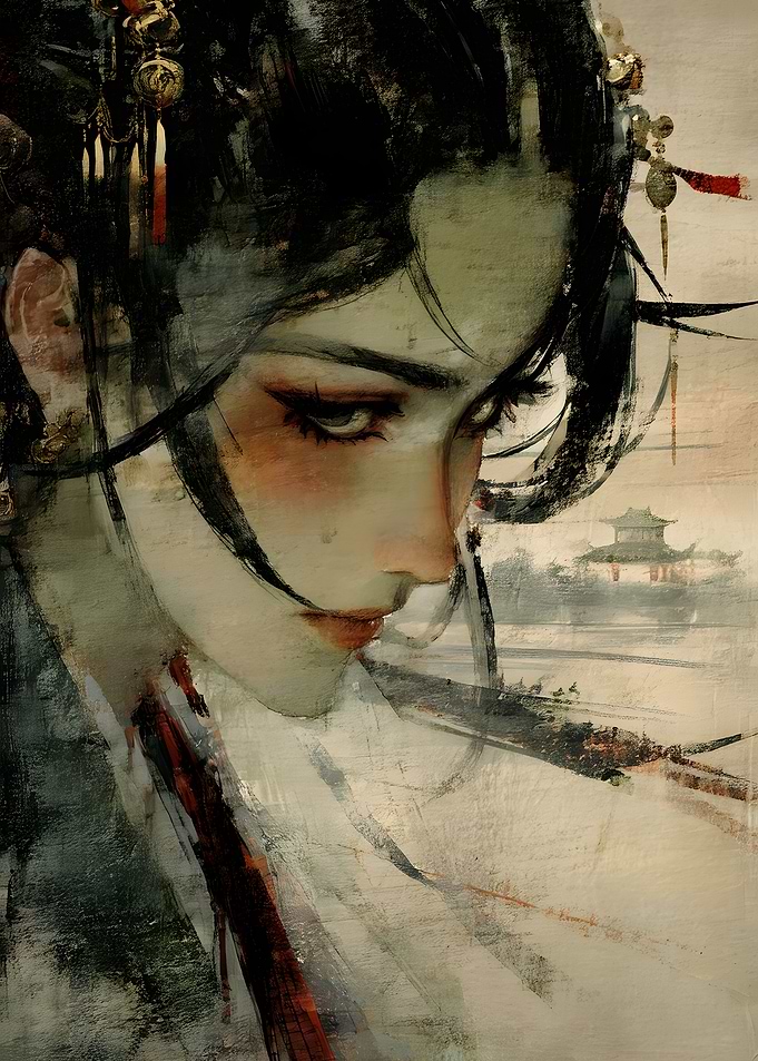Ethereal Portrait of a Traditional Beauty