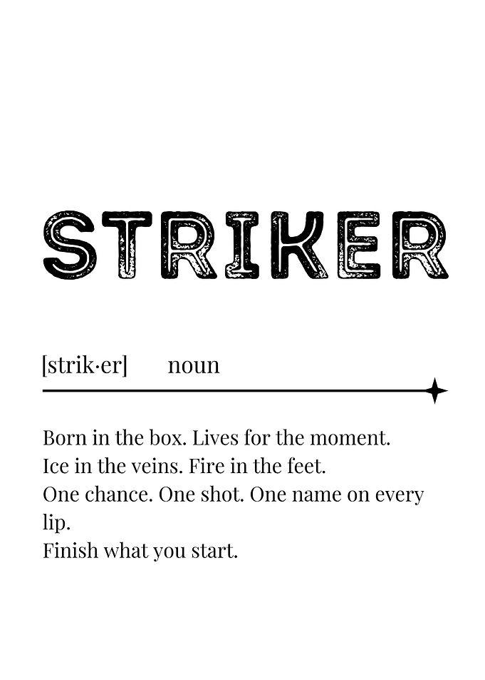 Striker Soccer Definition