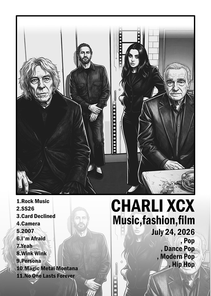 Charli XCX Music Poster Concept
