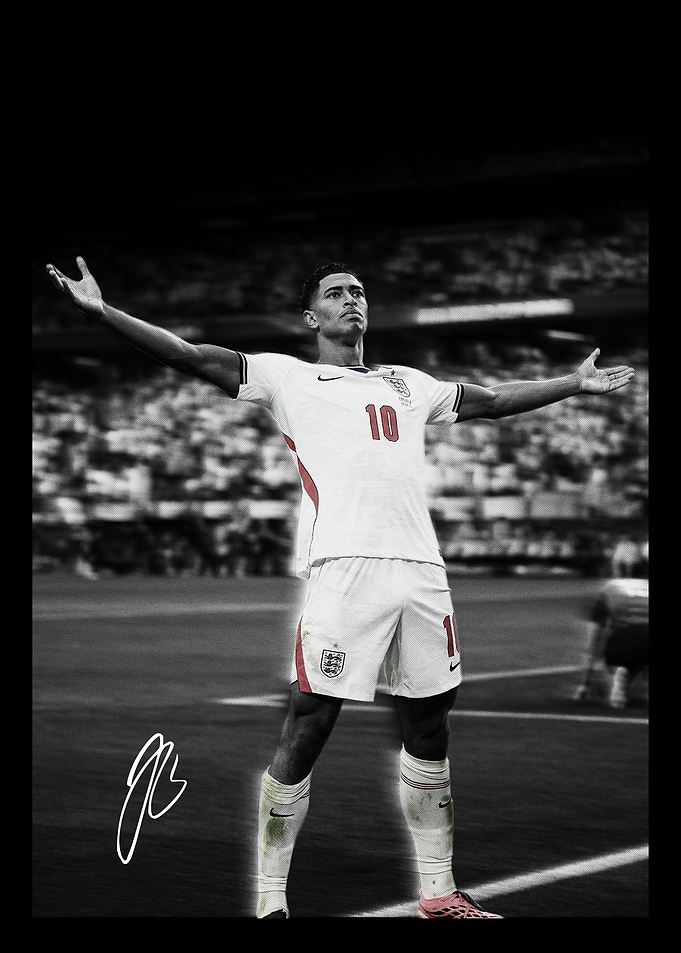 Jude Bellingham England Celebration Poster