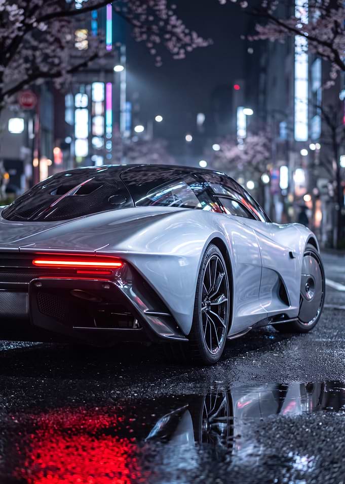 Car McLaren Speedtail in Night