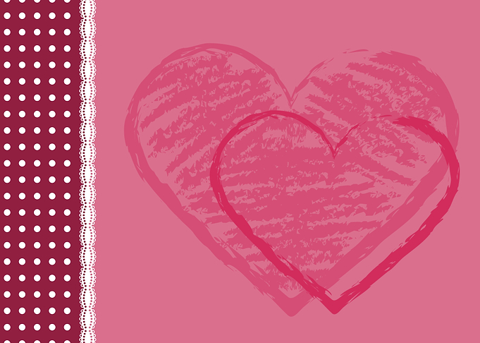 Lacy Crayon Heart Card