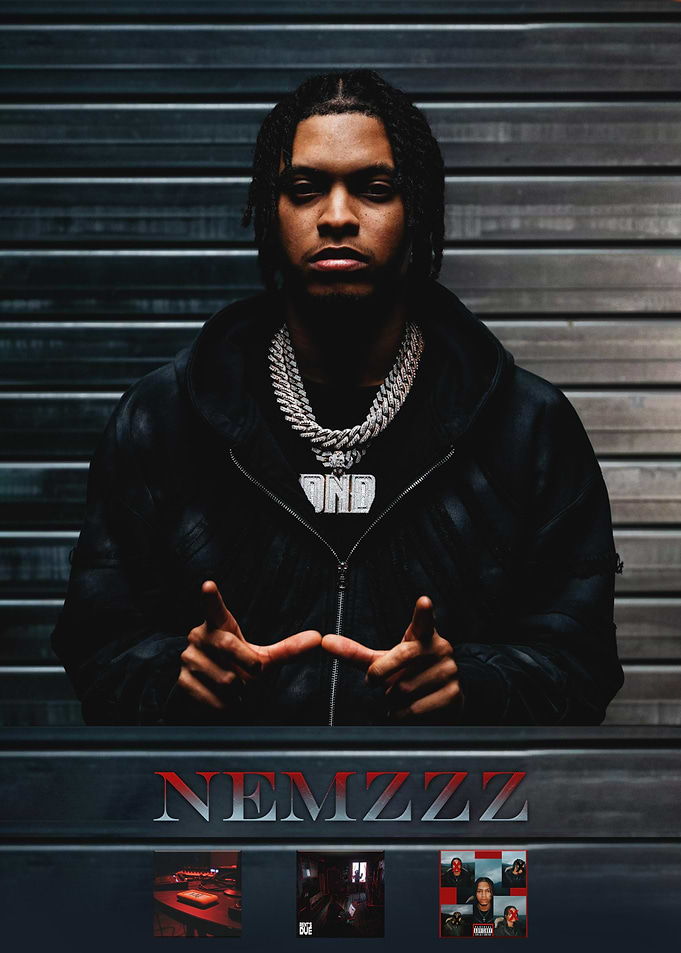 Nemzzz Portrait with Album Art