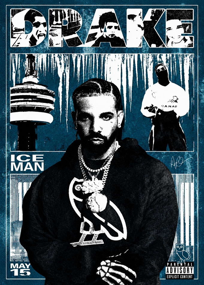 Drake Ice Man Poster